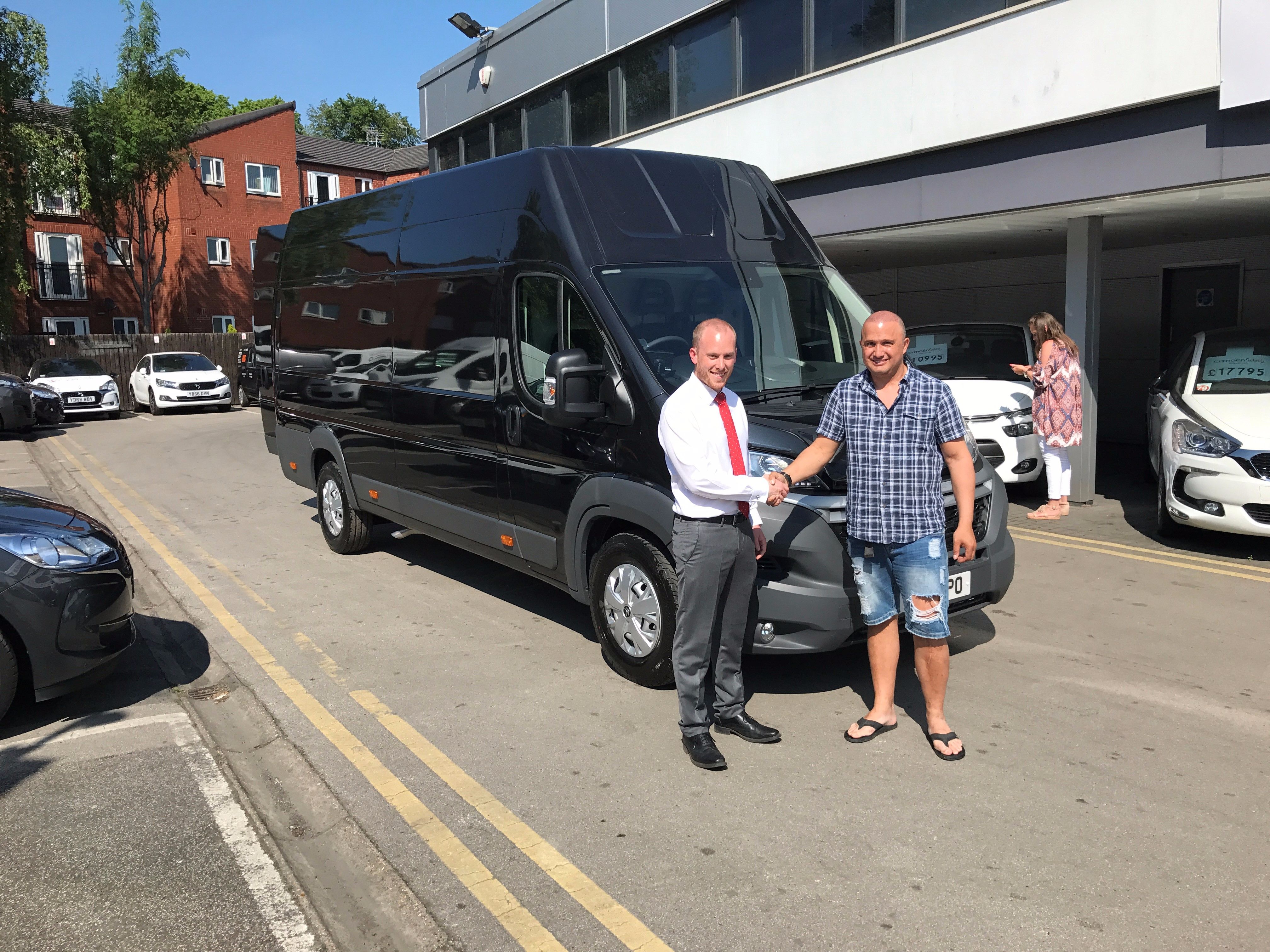 Gordon Parrott of Skytracker UK takes his 4th van in less than two years from SB Wakefield