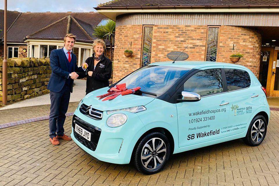 WAKEFIELD HOSPICE ‘C’ IN THE NEW YEAR WITH A NEW CITROEN FROM SB WAKEFIELD