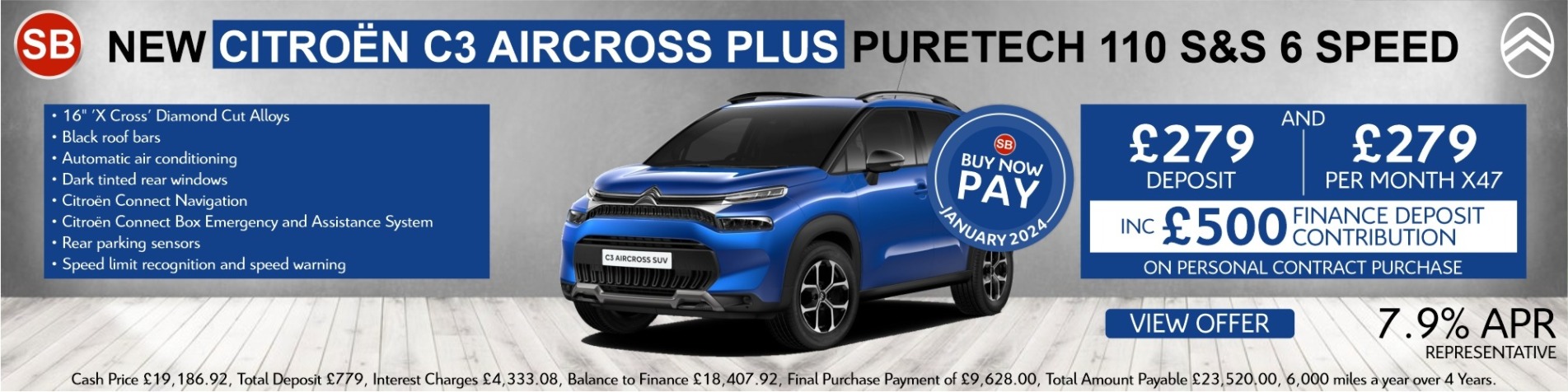 Q4 2023  Buy Now Pay Jan - C3 AIRCROSS