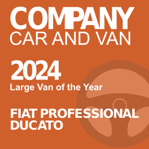 FIAT PROFESSIONAL DUCATO WINS LARGE VAN OF THE YEAR 2024 AT THE COMPANY CAR AND VAN AWARDS