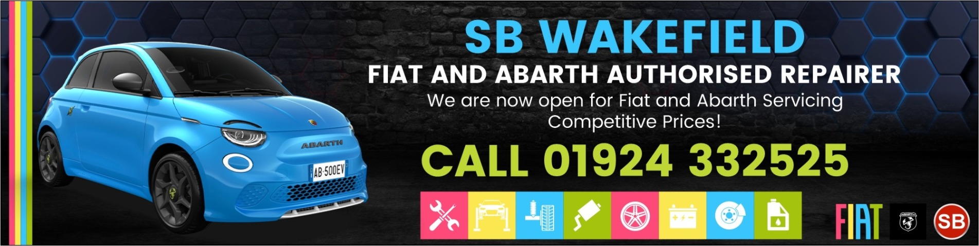 Now open for Fiat/Abarth Service