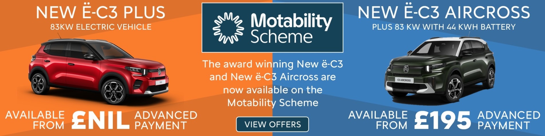 Q3 2025 Motability electric offers