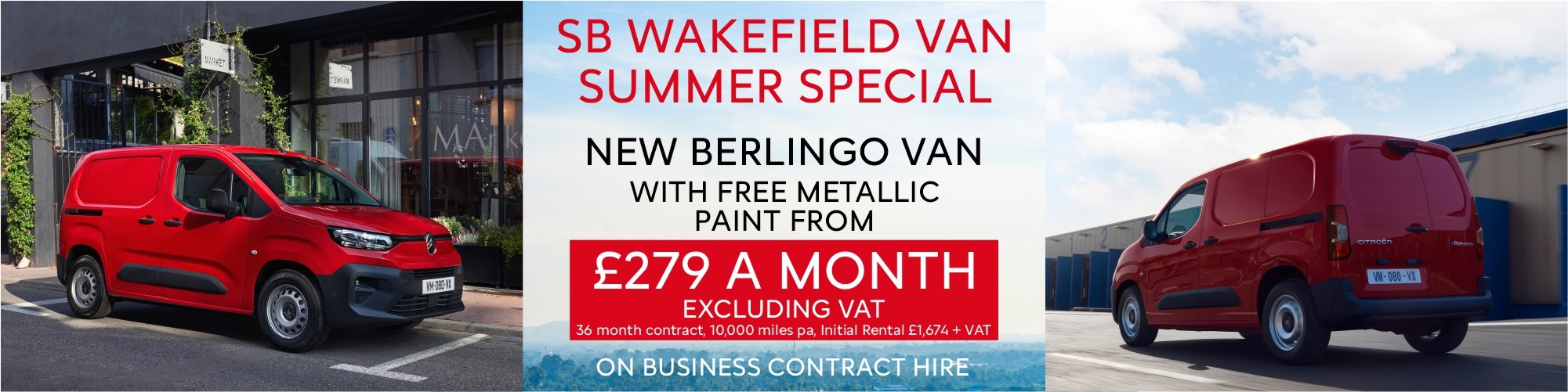 New Citroen Vans for sale at SB Wakefield