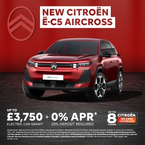 Citroën ë-C5 Aircross Long Range open for orders with 421 mile range after qualifying for full £3,750 Electric Car Grant