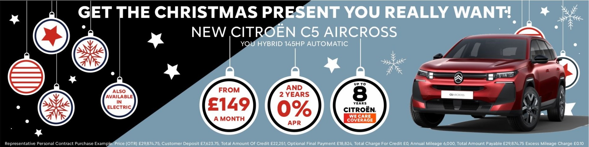 Q4 2025 C5 Aircross from £149 PM/0% APR