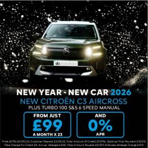 C3 Aircross From £99 Per Month, 0% APR  at SB Wakefield Wakefield