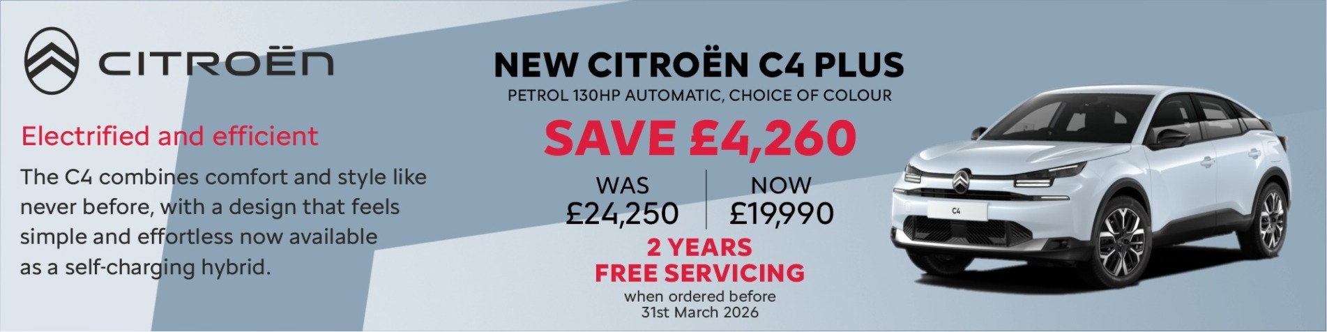 C4 Plus £4260 saving