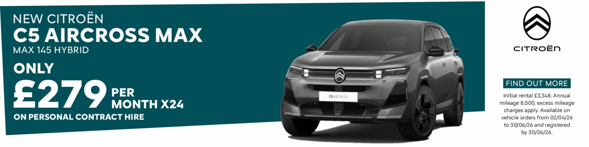 Q2 C5 Aircross PCH offer