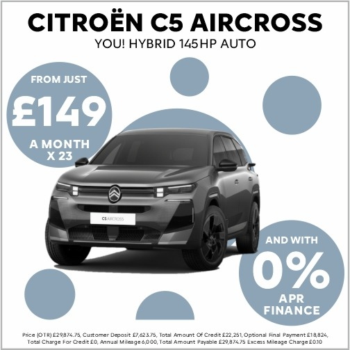 CITROEN C5 AIRCROSS 1.2 Hybrid 145 You 5dr Auto