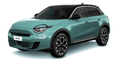 Fiat 600e - Sky Blue / Cinema Black