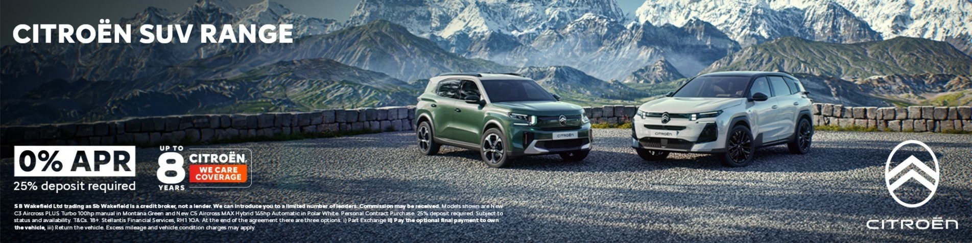 0% on the SUV Range on PCP