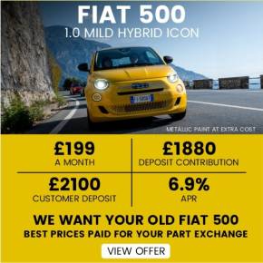 FIAT 500 1.0 MILD HYBRID 3DR at SB Wakefield Wakefield