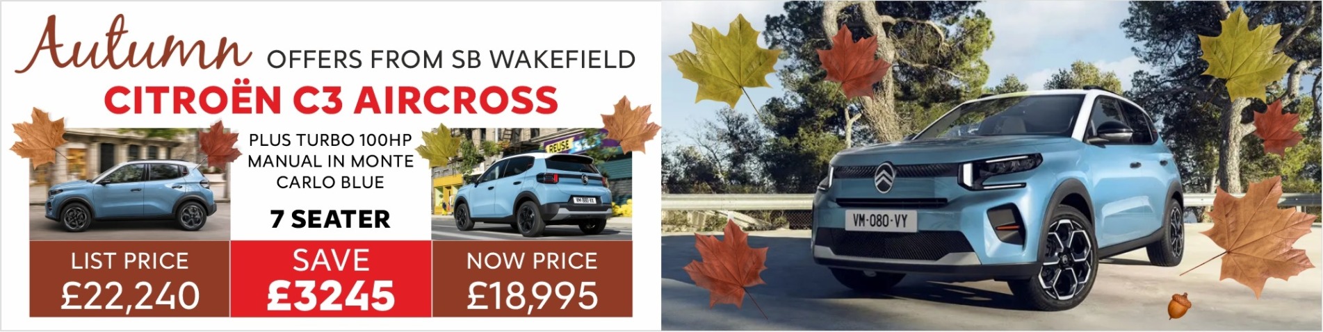 Autumn C3 Aircross with a £3245 Saving