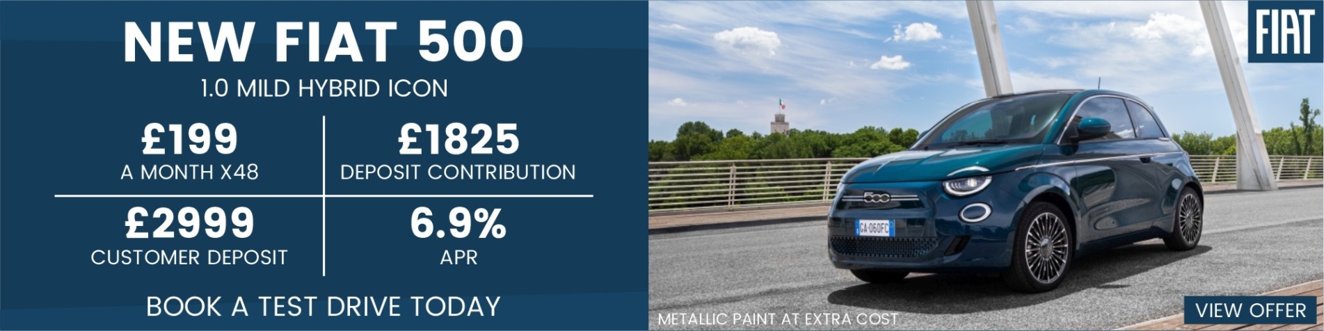 Q4 Fiat 500 Icon offer banner