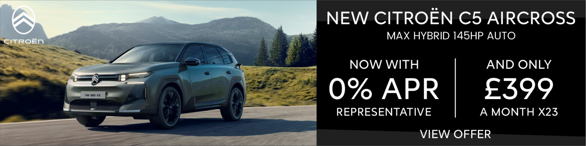 C5 Aircross 0% APR offer
